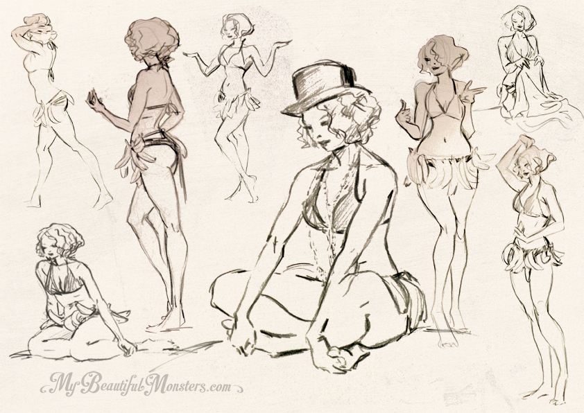 LifeDrawing_CovertCharacters_ Annaleigh_JosephineBaker_01